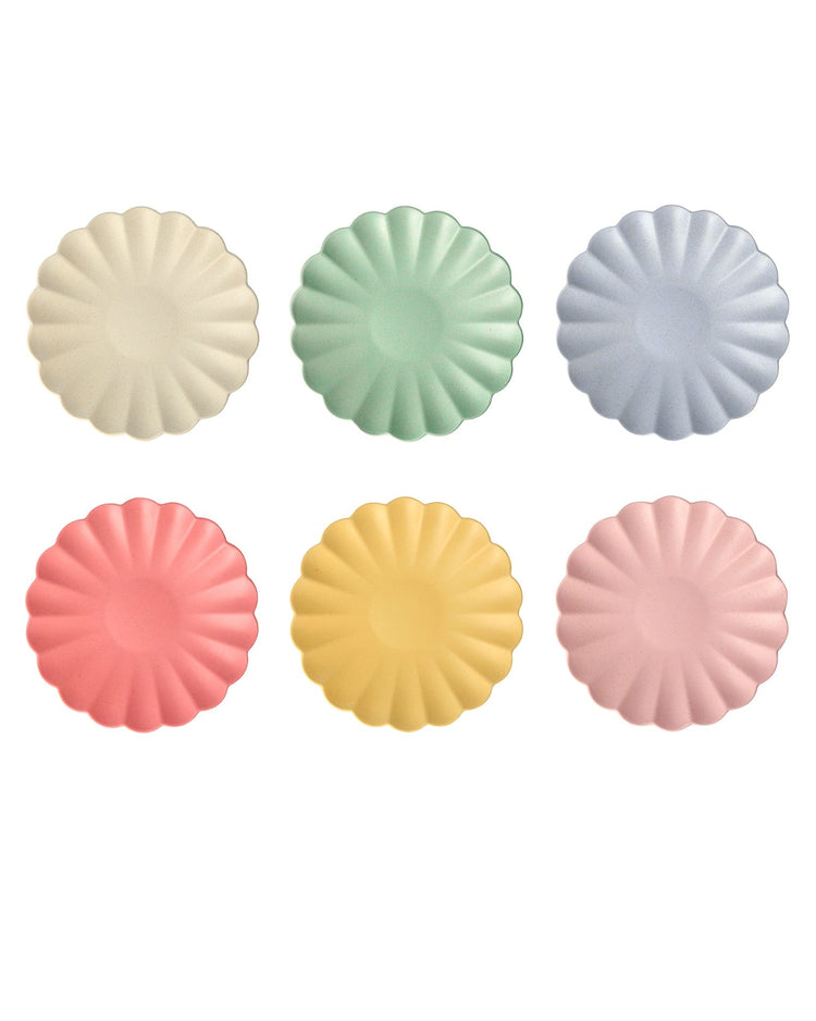 Little meri meri paper + party small bamboo fiber mixed plate set