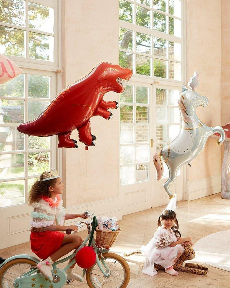 t-rex foil balloon