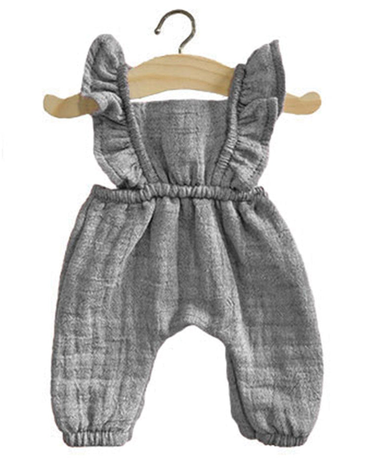 Little minikane play maya cotton jumpsuit in gris