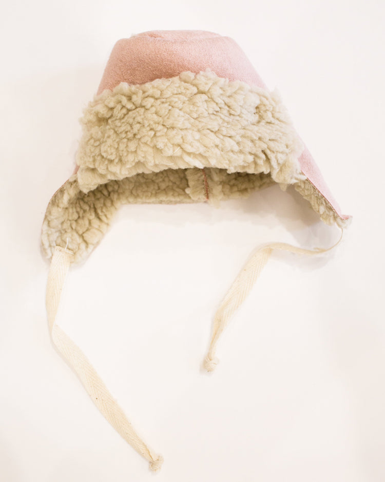 Little minikane play suede chapka in rose