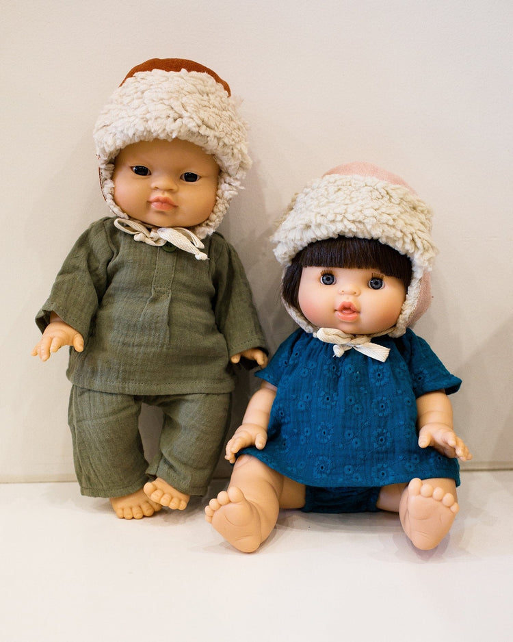 Little minikane play suede chapka in rose