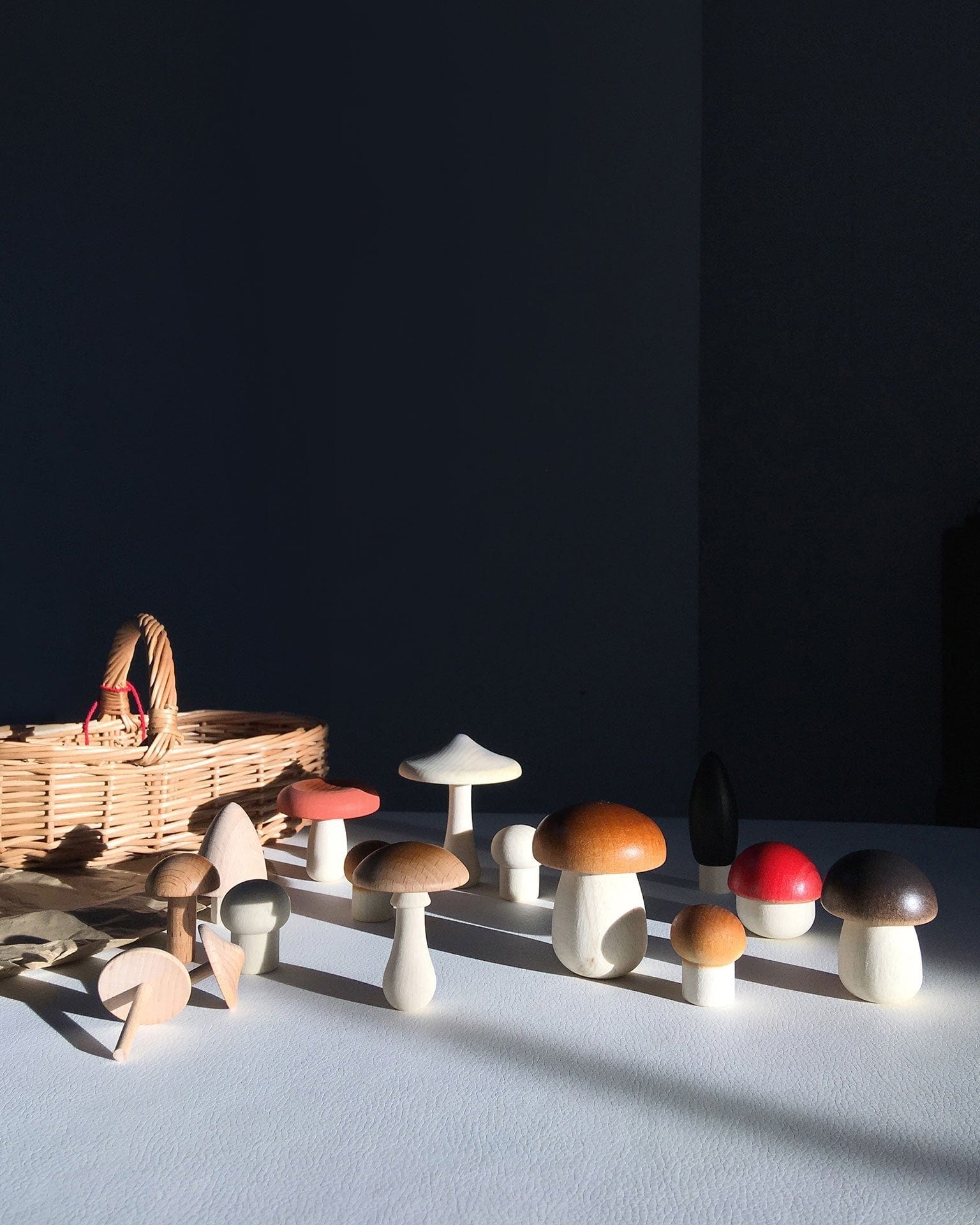 Little moon picnic play light forest mushroom basket