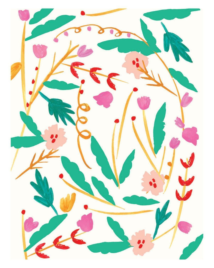 Little mr. boddington's studio paper+party petite jungle flowers card