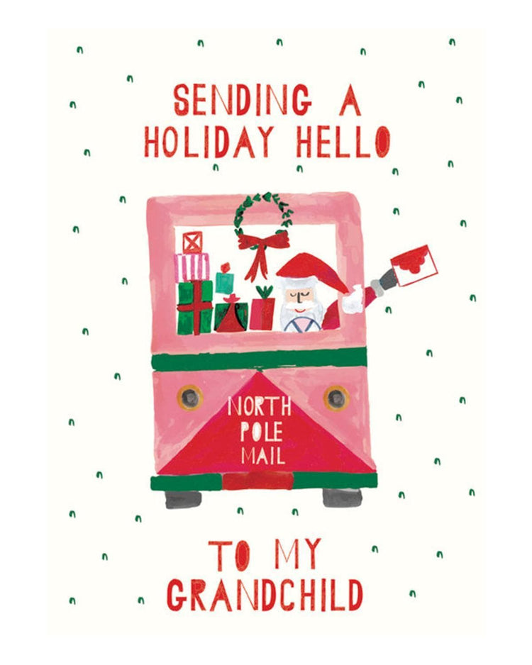 Little mr. boddington's studio paper+party Santa's Mail Truck Card