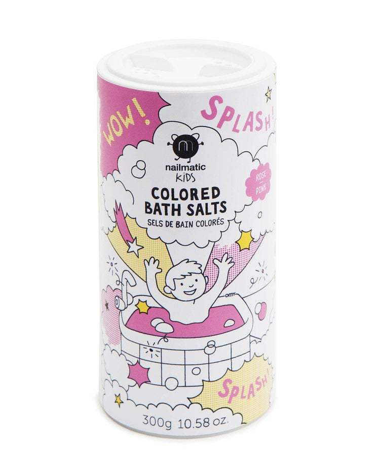 nailmatic colored bath salts in pink room Little