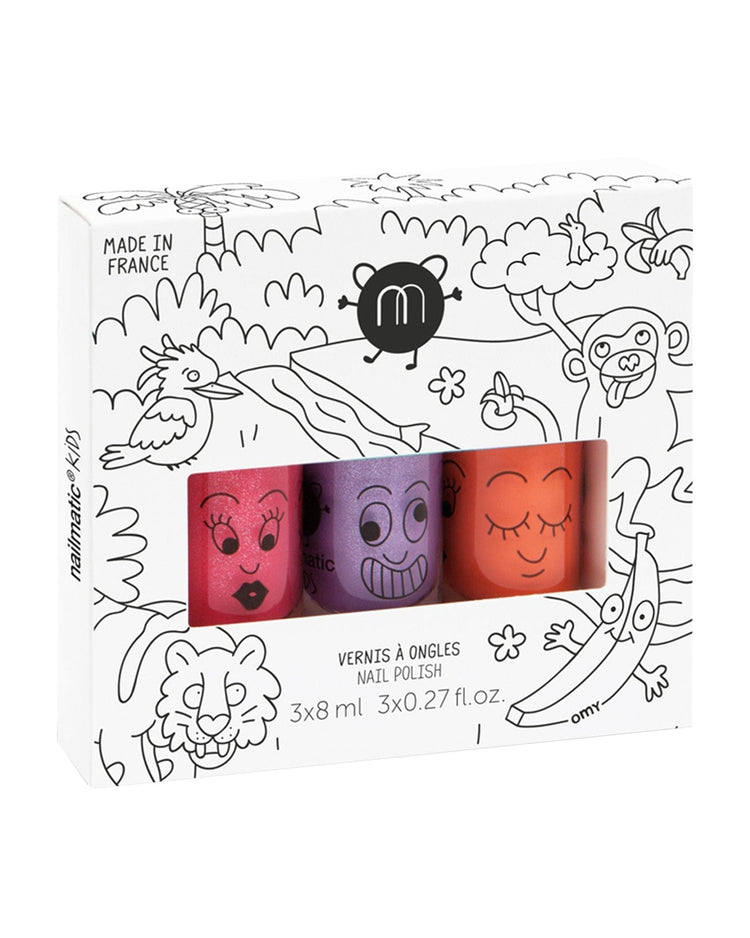Little nailmatic accessories nail polish set in jungle
