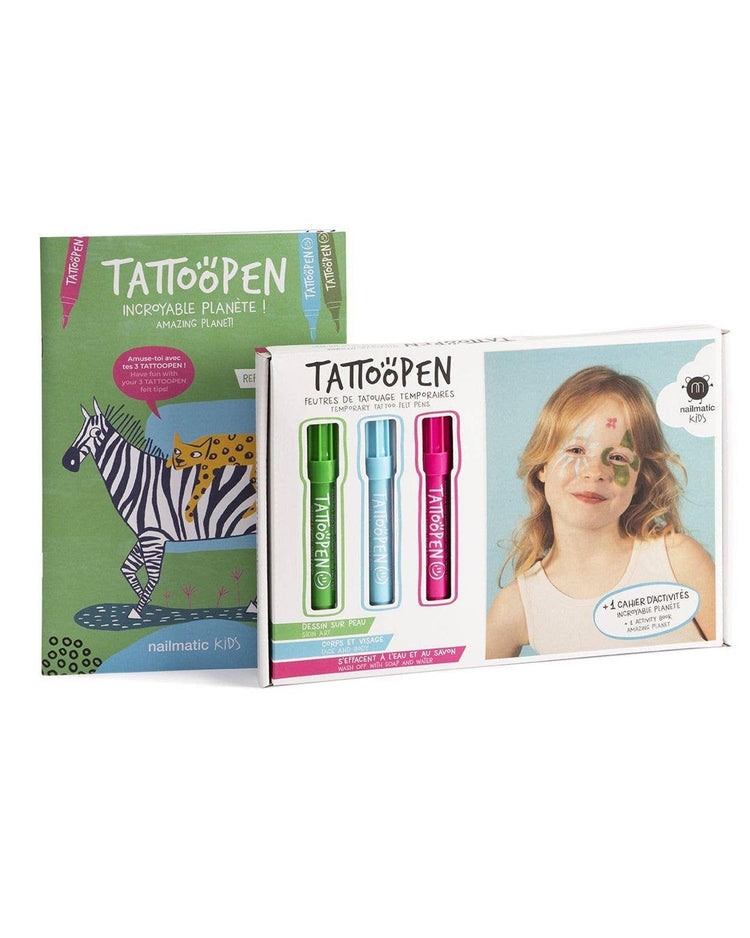 Little nailmatic play tattoopen set in planet