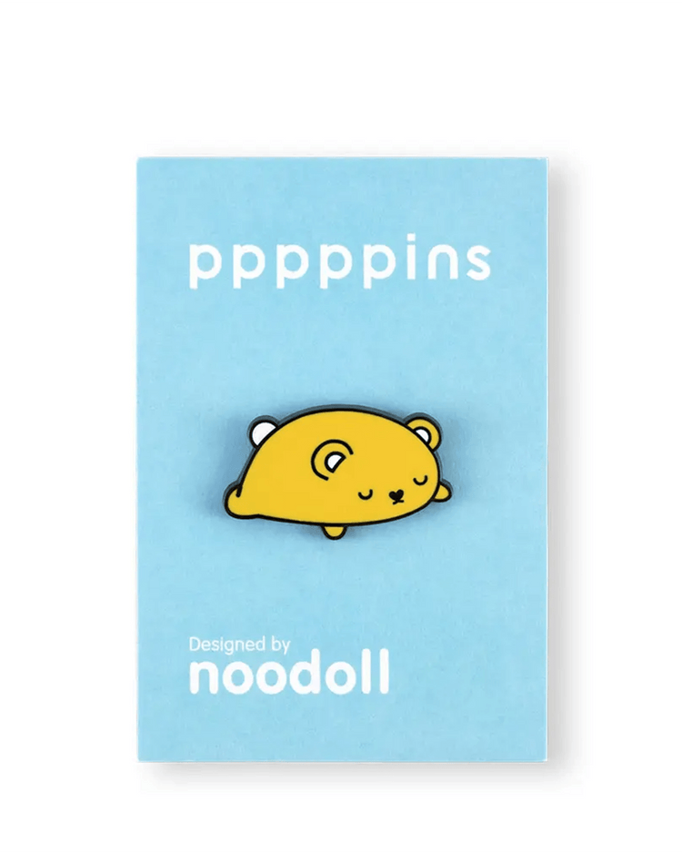 noodoll ricecracker lazy sleeping mouse enamel pin accessories Little