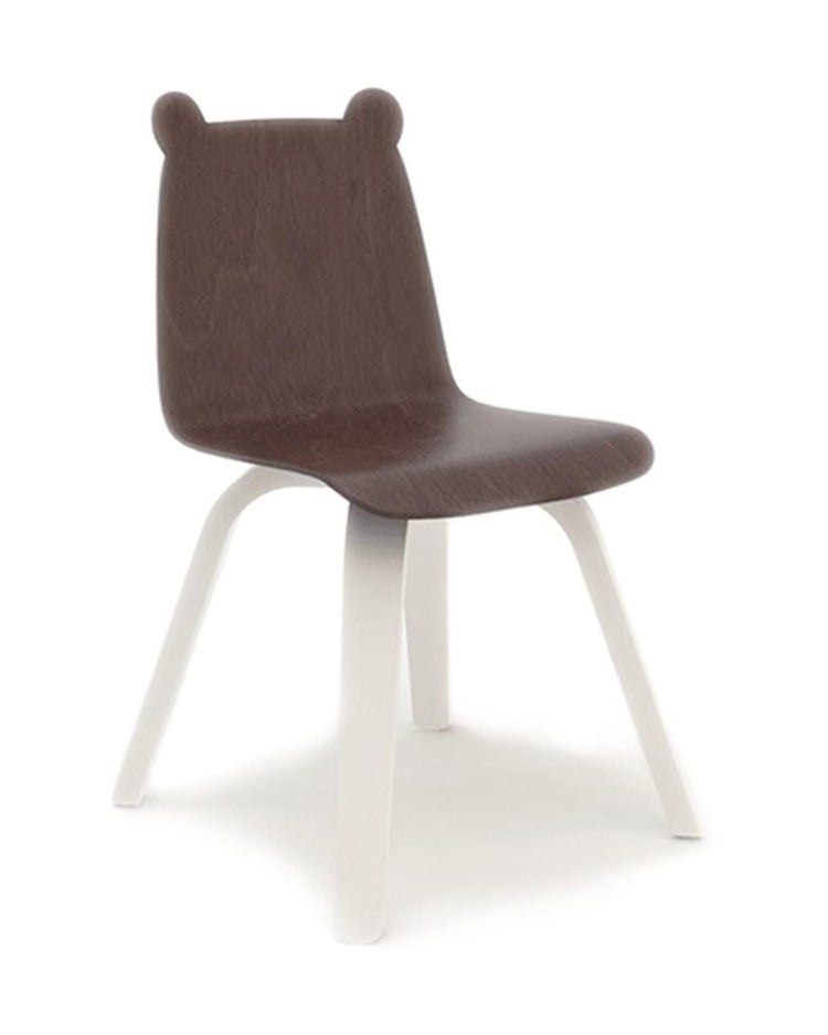 Little oeuf room bear play chair in walnut (set of 2)