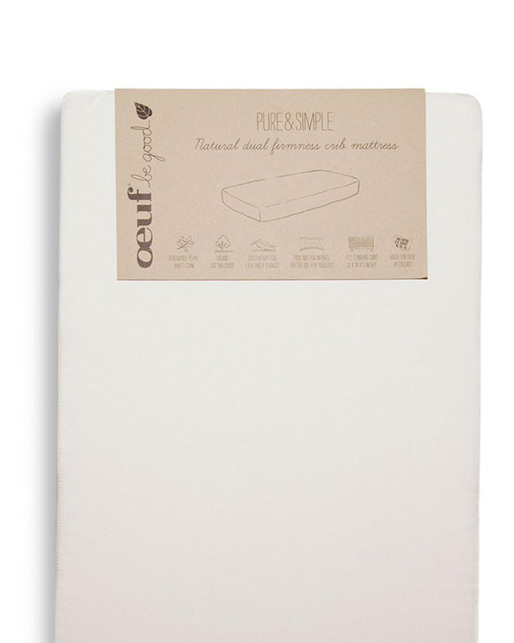Little oeuf room dual firm crib mattress