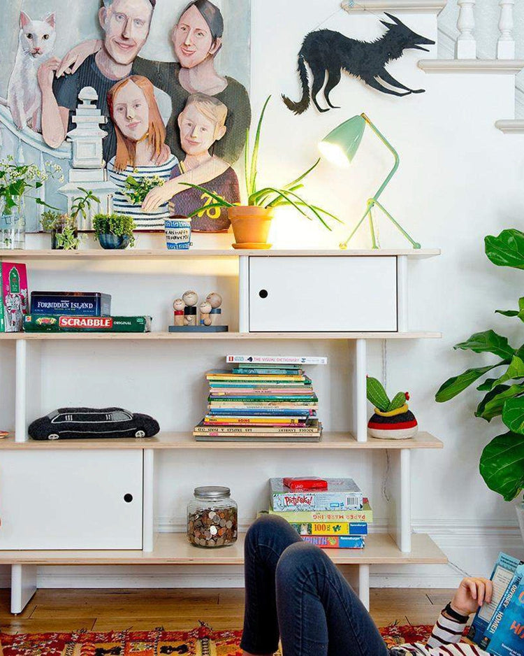 Little oeuf room mini library in birch