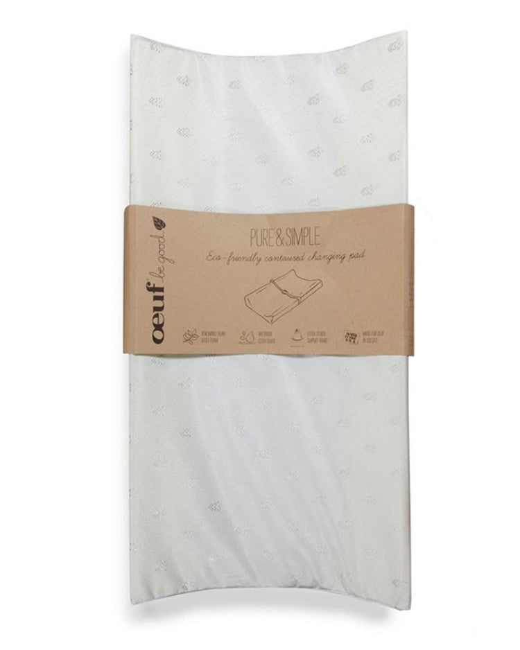 Little oeuf room pure + simple eco-friendly contoured changing pad