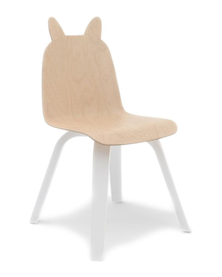 Little oeuf room rabbit play chairs in birch (set of 2)