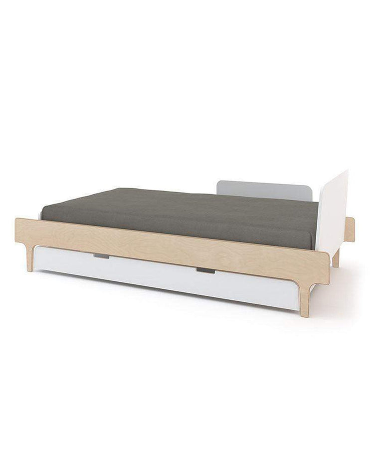 Little oeuf room river trundle bed in white