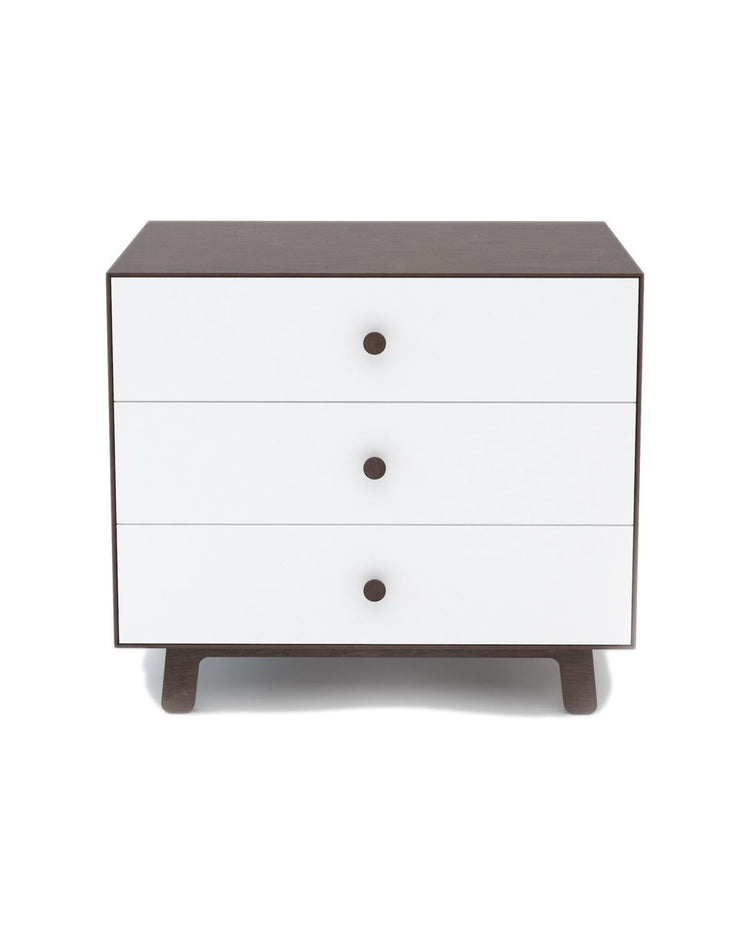 Little oeuf room Sparrow 3 Drawer Dresser in Walnut + White