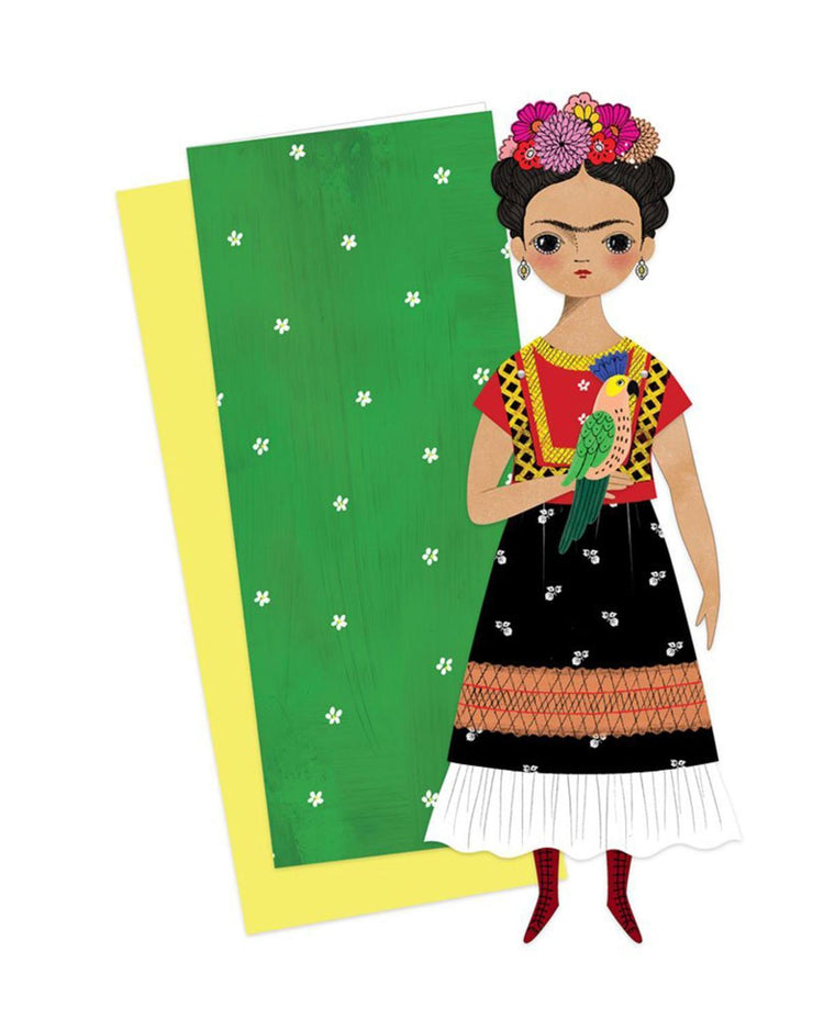 Little of unusual kind play frida mailable paper doll