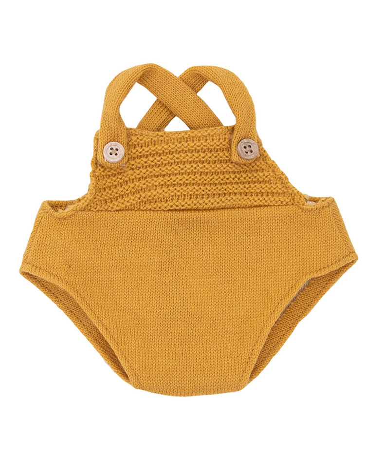 Little olli ella play dinkum doll romper in mustard