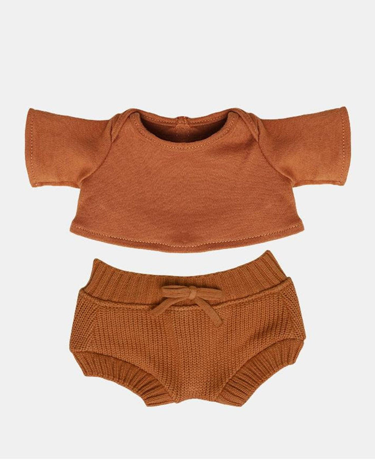 Little olli ella play dinkum doll snuggly set in toffee