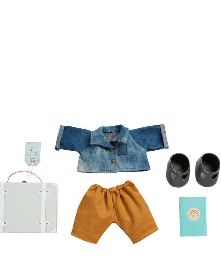 Little olli ella play dinkum doll travel togs in sage