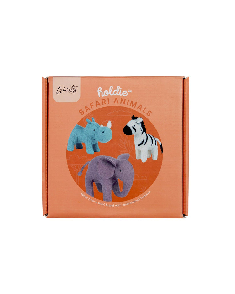 Little olli ella play holdie safari animals