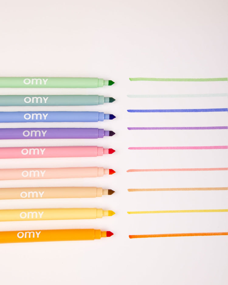 Little omy play 9 pastel markers