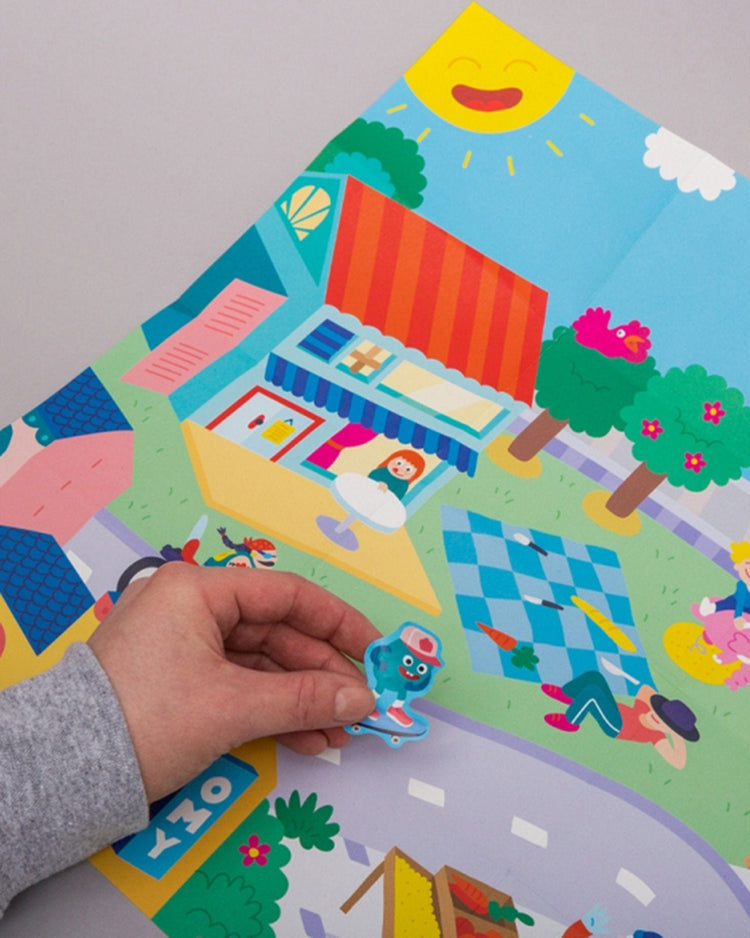 Little omy play small-ville sticker pocket