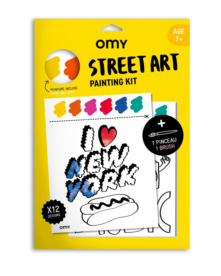 Little omy play street art painting kit