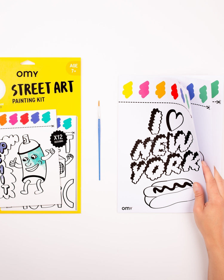 Little omy play street art painting kit