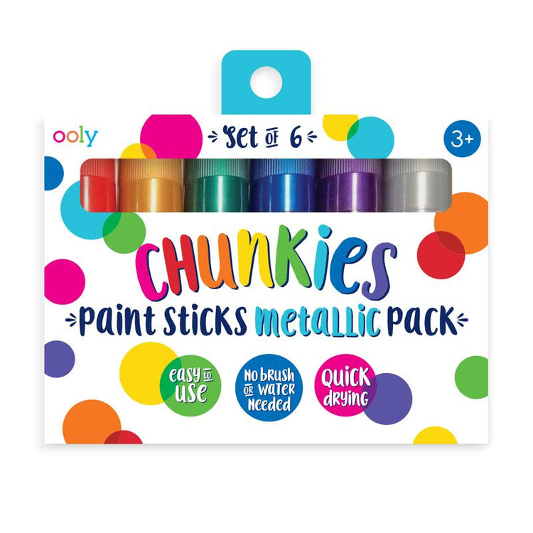chunkies paint sticks metallic - set of 6