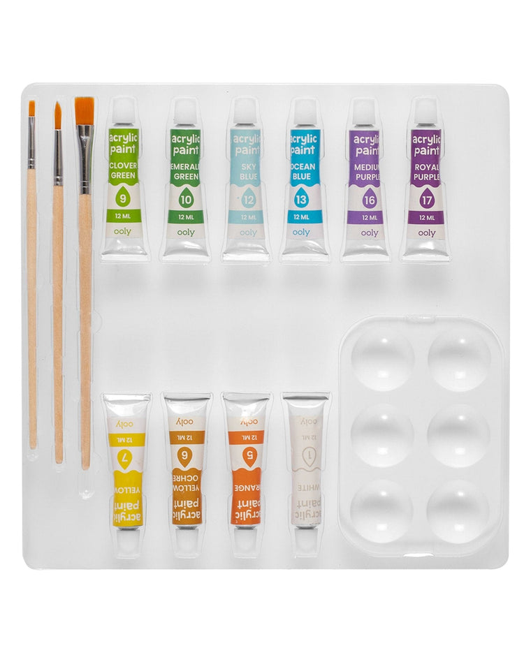 Little ooly play colorific canvas paint by number kit - fantastic dragon