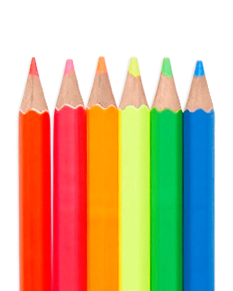 Little ooly play jumbo brights neon colored pencils