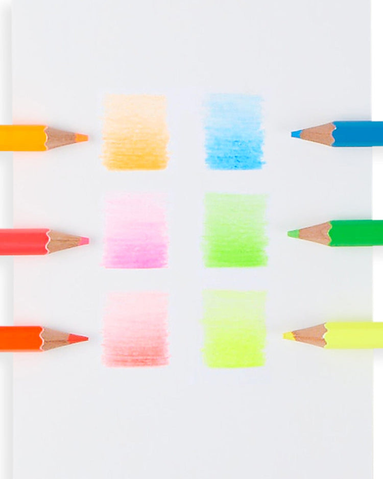 Little ooly play jumbo brights neon colored pencils
