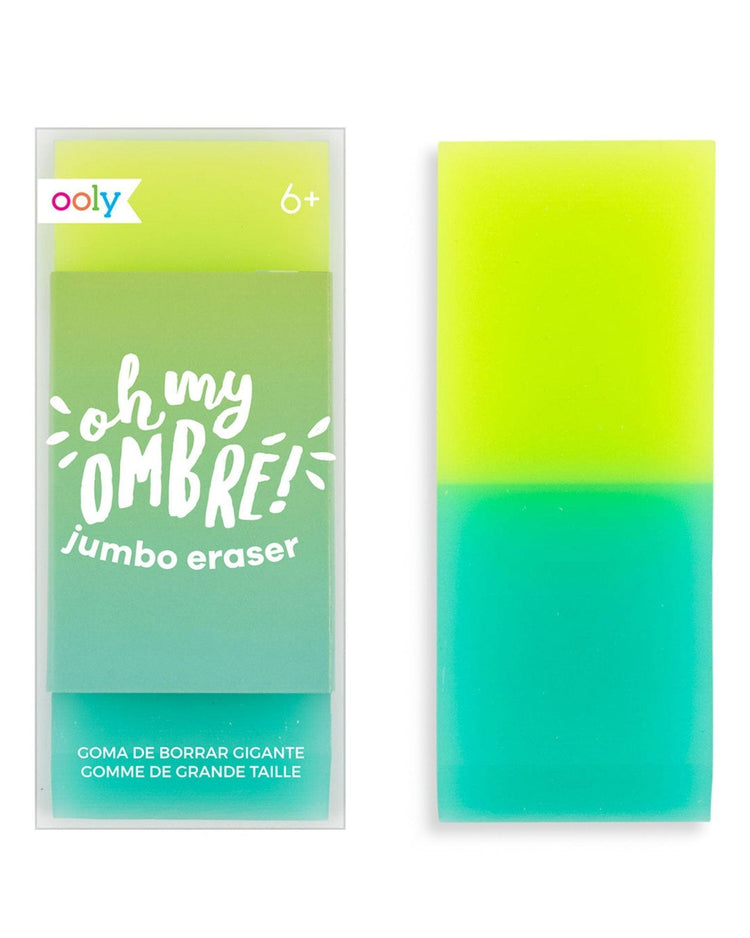 Little ooly play oh my gitter! green jumbo eraser