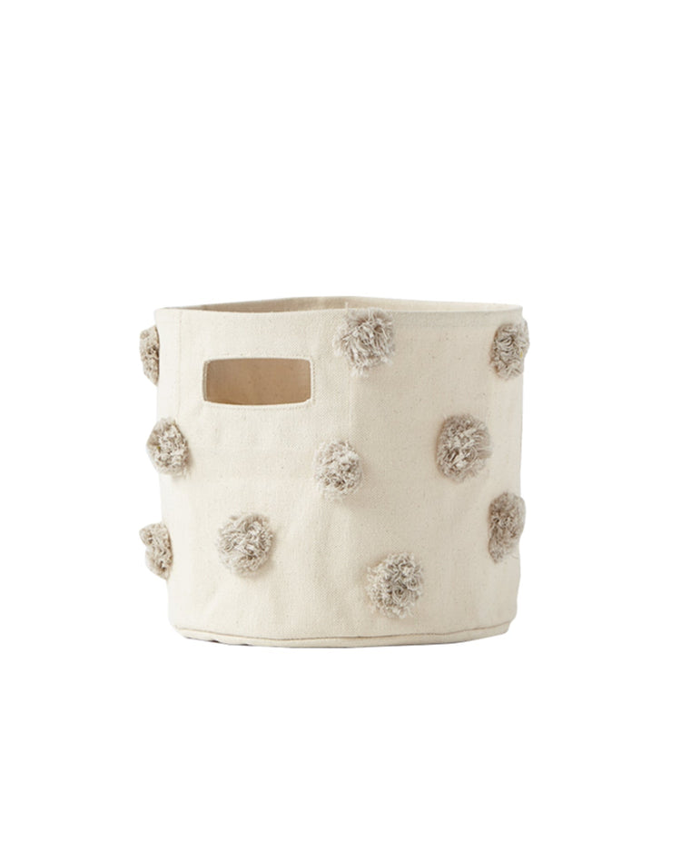 Little pehr room pom pom mini bin in grey