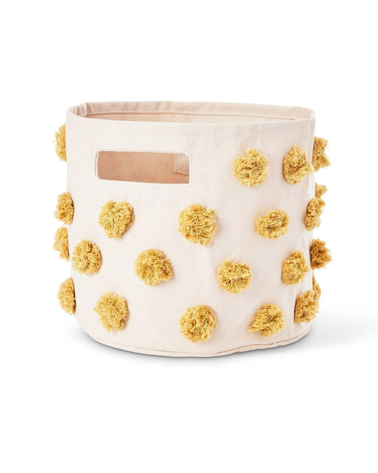 Little pehr room pom pom pint bin in marigold