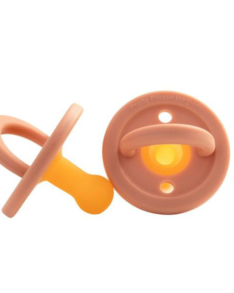 Little pretty please teethers baby accessories modern pacifier in sandstone