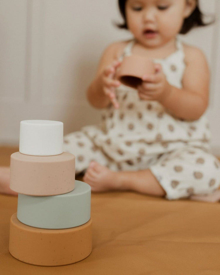 Little pretty please teethers baby accessories nesting toy in speckled