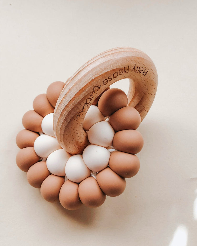 Little pretty please teethers baby accessories reed teething ring in canyon