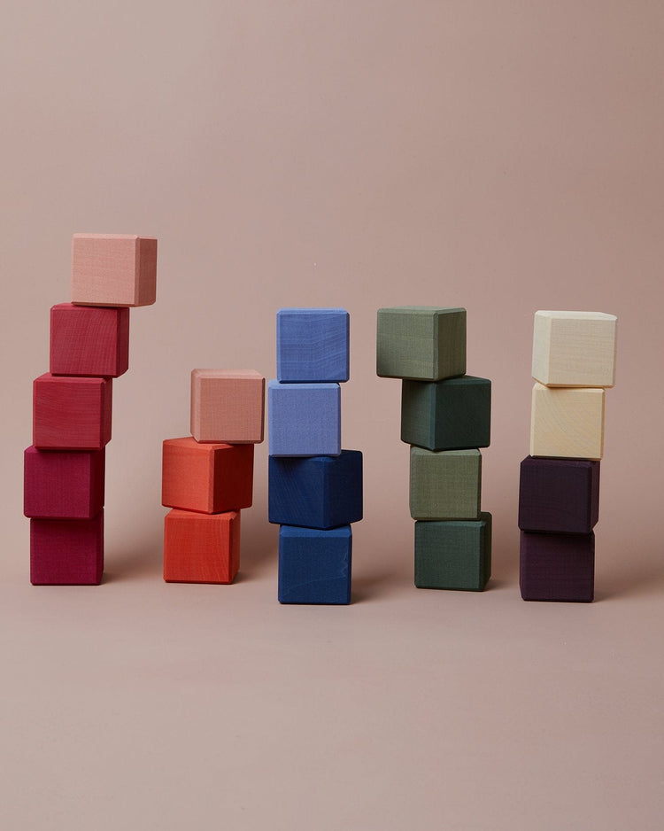 Little raduga grez play earth rainbow cubes set