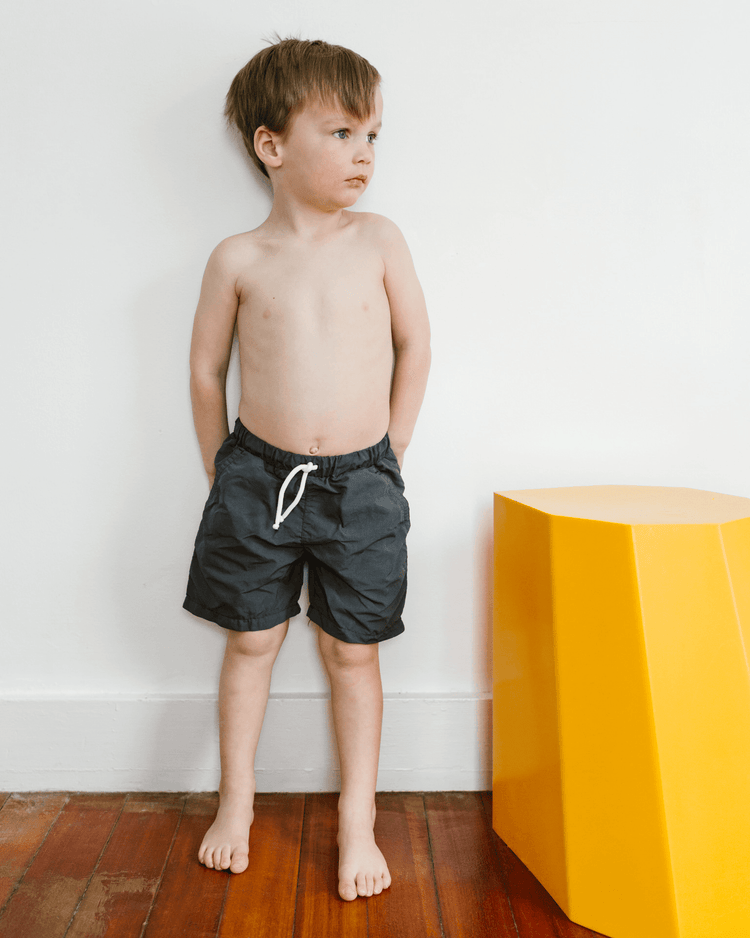 sunchild booby long swim short in carbone kids Little