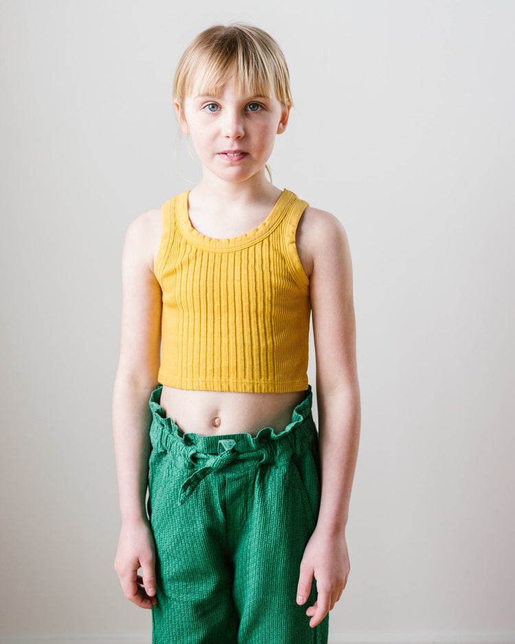 Little sunchild kids brocus pant in grass
