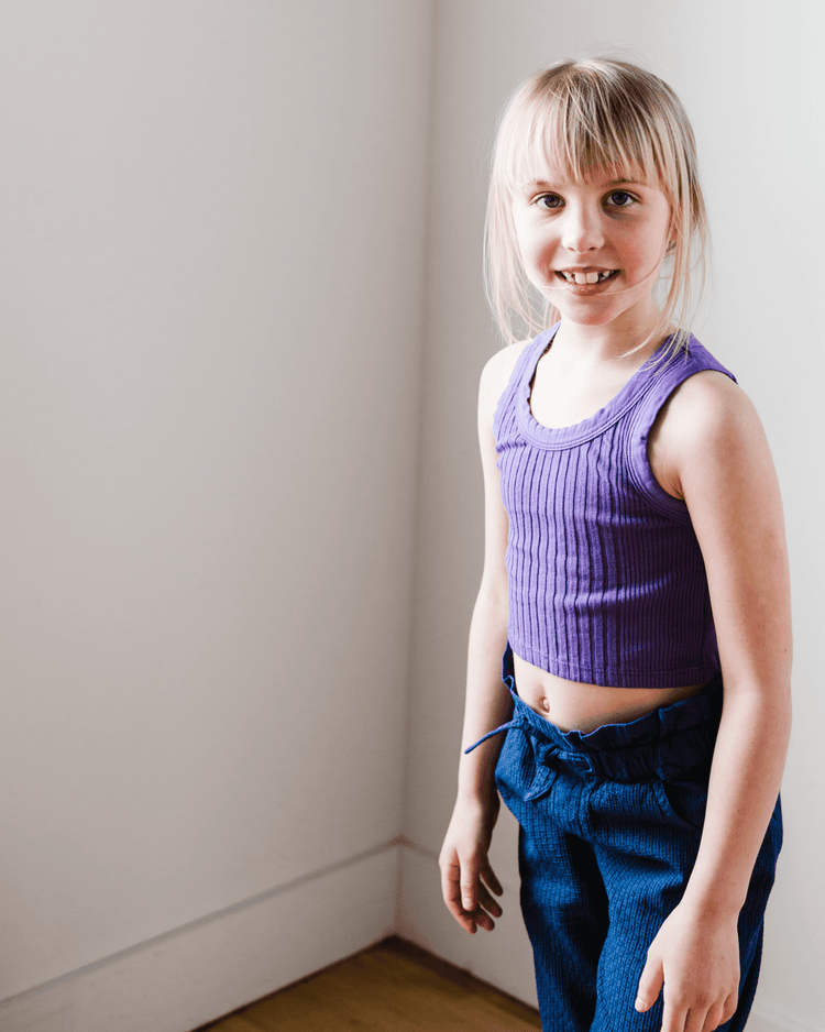 sunchild cruz cropped tank in iris kids Little