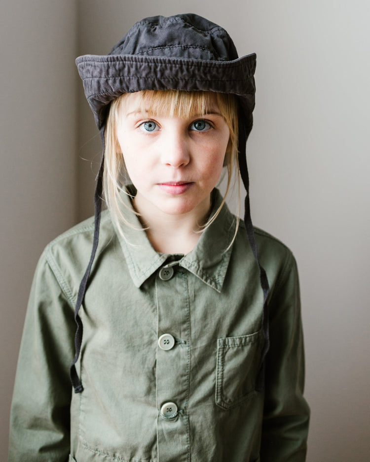 Little sunchild accessories flores sunhat in carbone