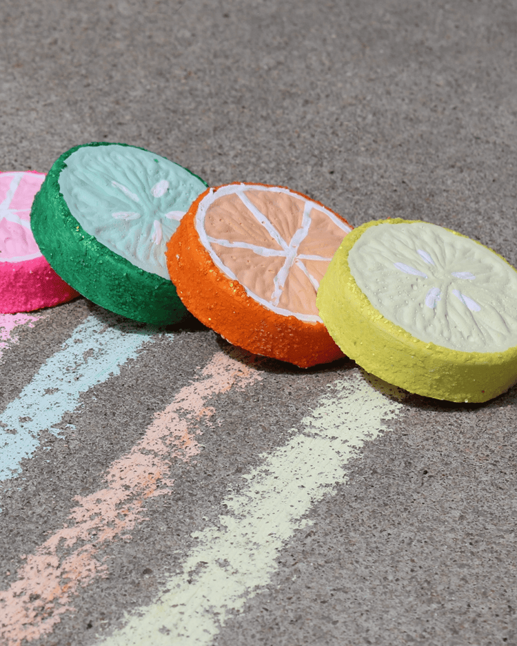twee citrus slices handmade chalk play Little
