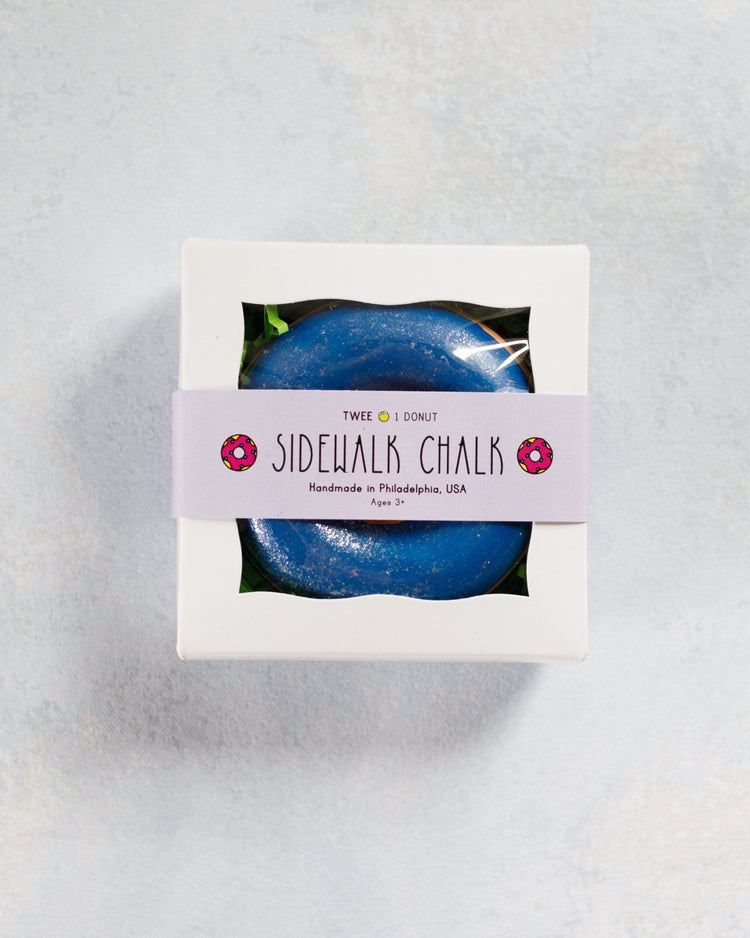 twee frosted donut chalk in blue play Little