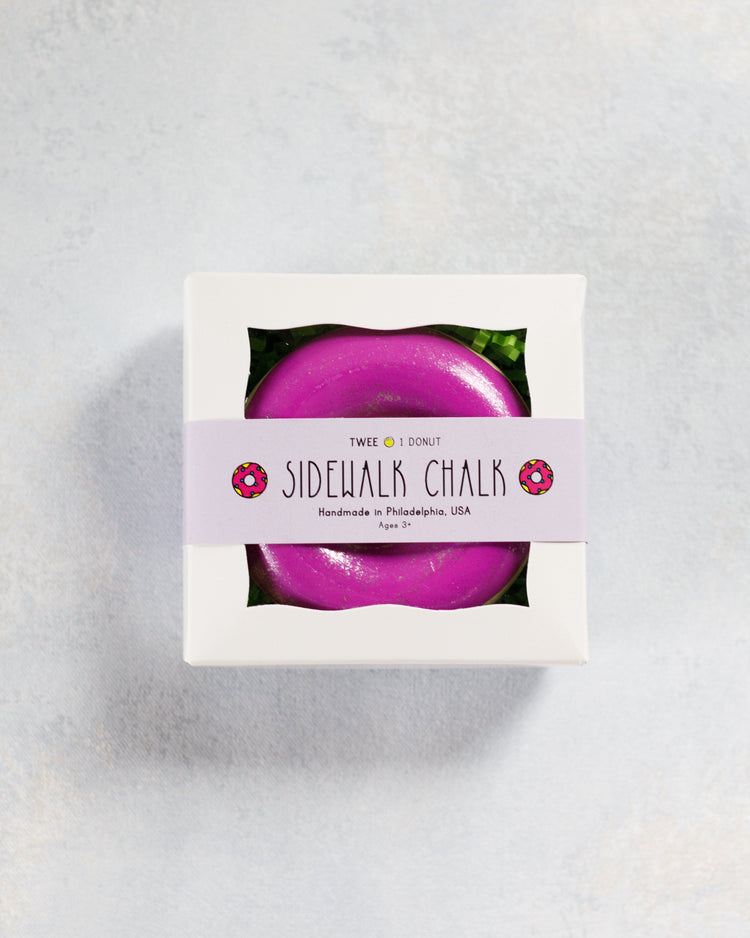 Little twee play frosted donut chalk in purple