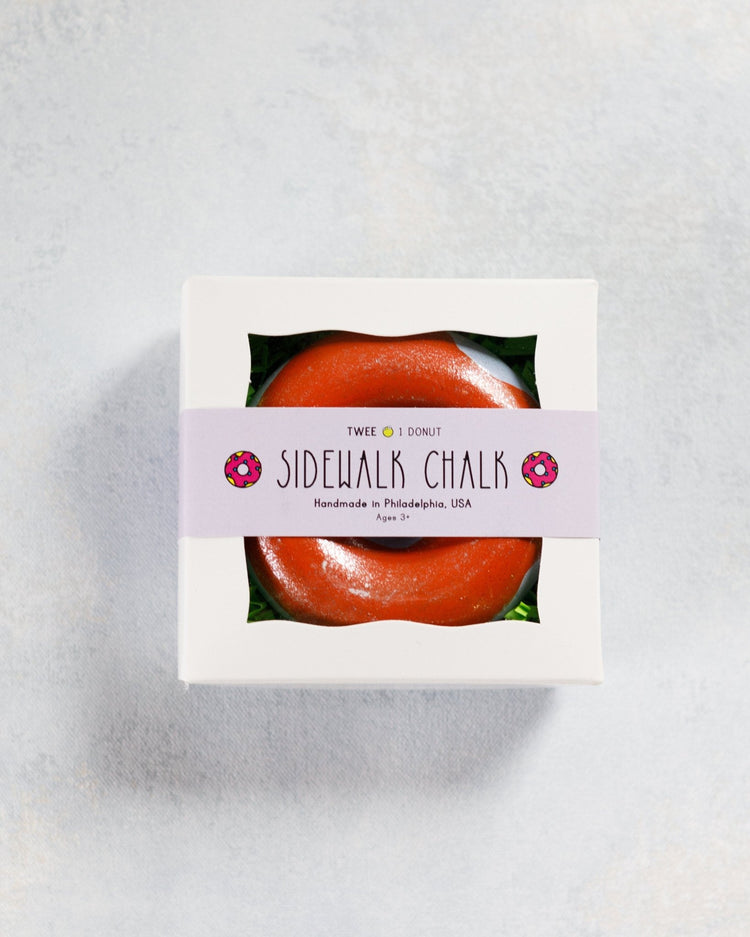 twee frosted donut chalk in red play Little