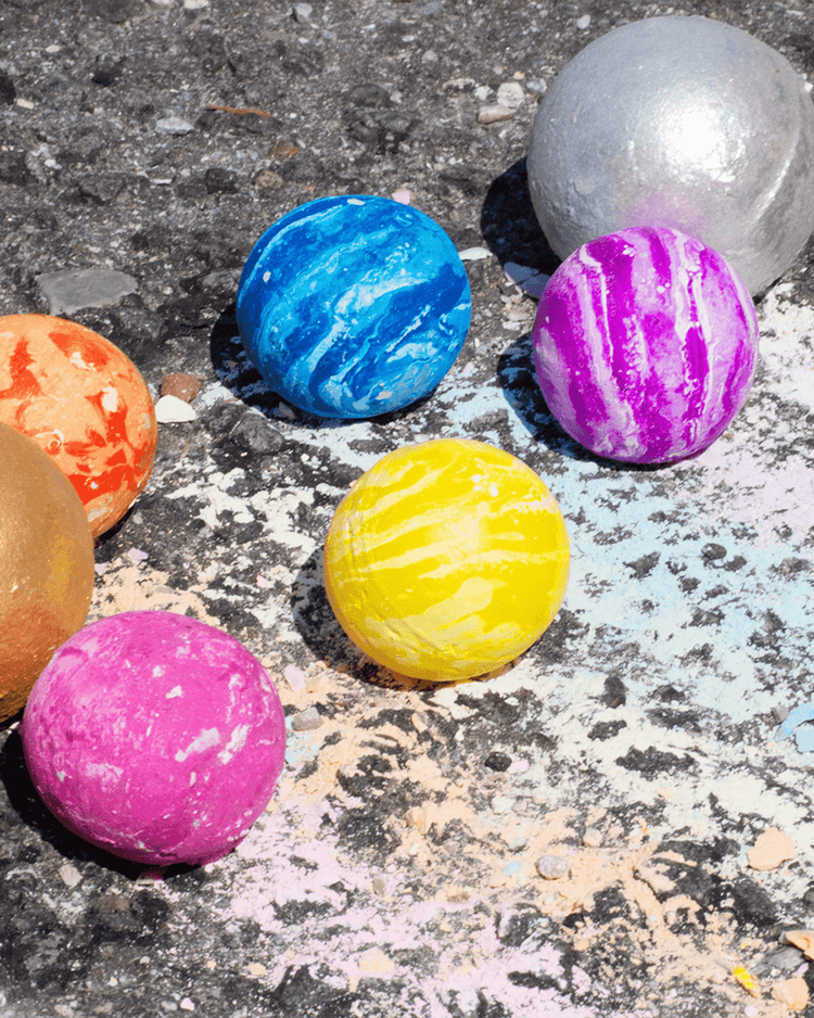 twee mason's planets sidewalk chalk set play Little