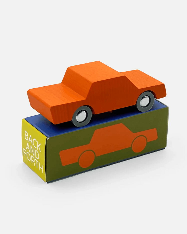 waytoplay back + forth car in orange play Little