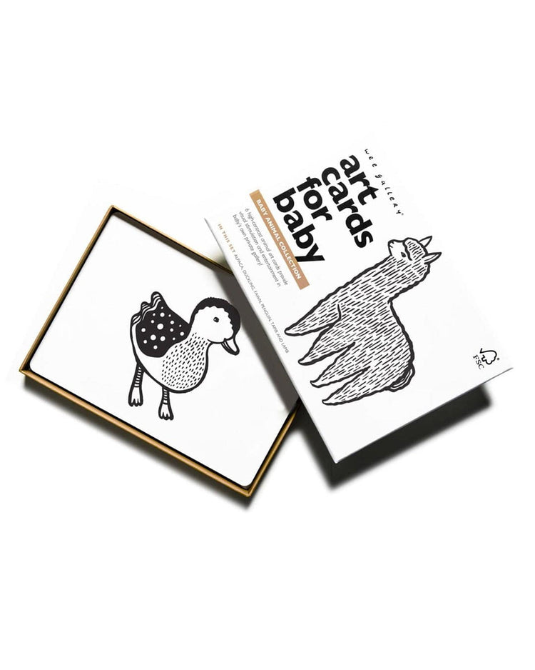 Little wee gallery play baby animals art cards